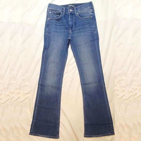 Express Denim - Express | Womens Bootcut Mid-Rise Stretch Jeans - Size 0S